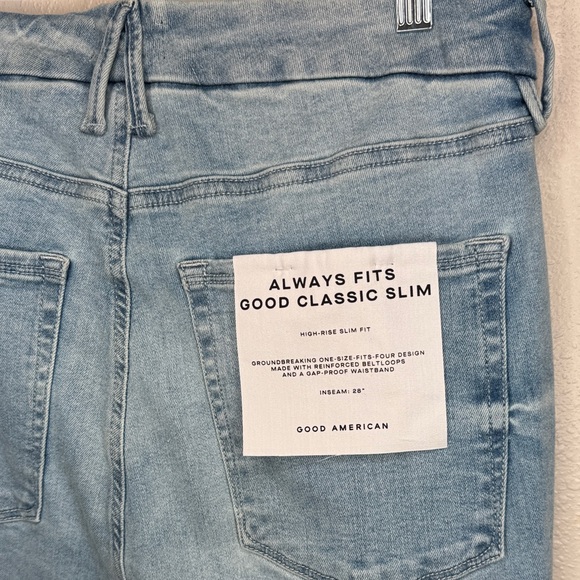 NWT Good American Always Fits Good Classic Slim Straight - size 14-18 - Picture 6 of 16